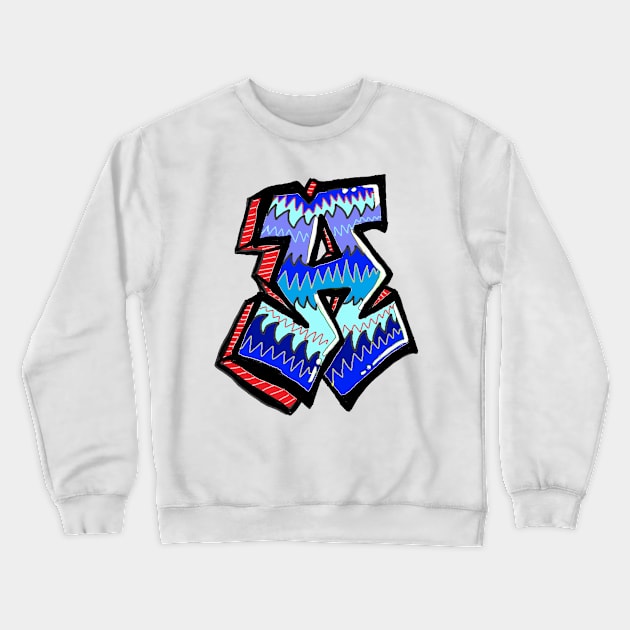 a name urban graphic a Crewneck Sweatshirt by LowEndGraphics